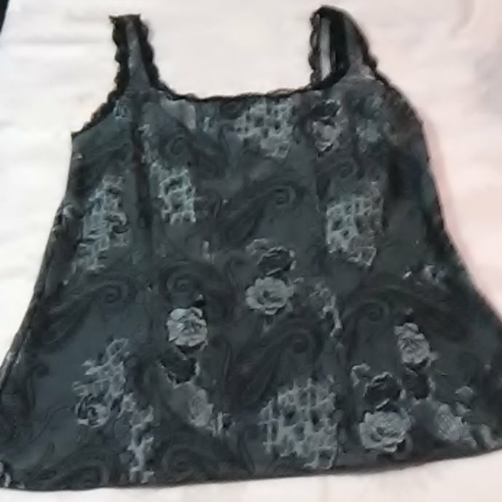 White House Black Market paisley print tank top